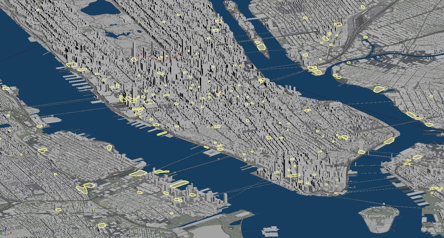 Manhattan New York City And Surroundings PBR Low-poly 3D model_31