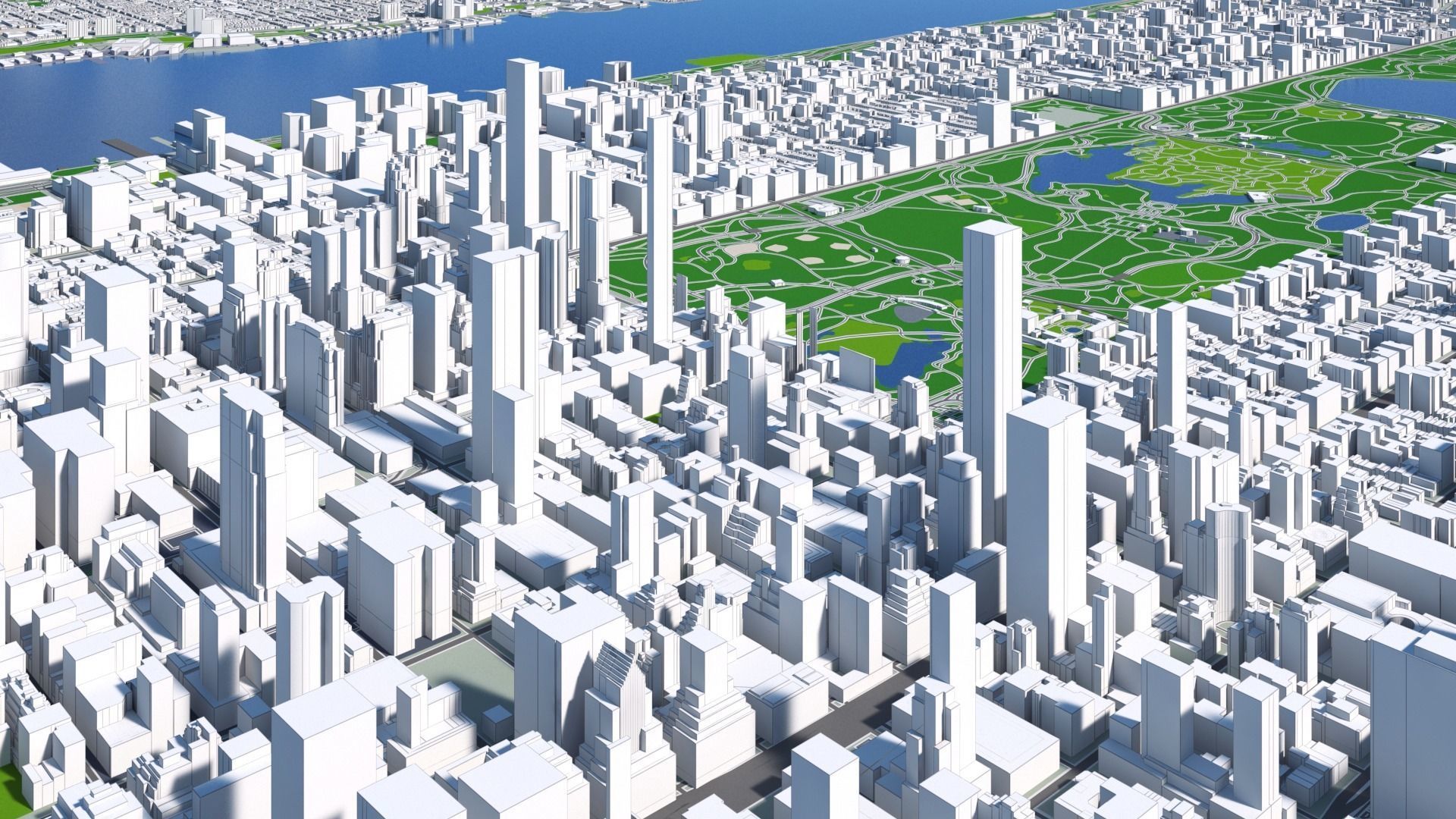 Manhattan New York City And Surroundings PBR Low-poly 3D model_22