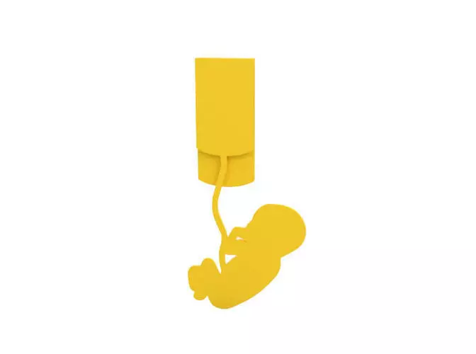 Bookmark phone holder with baby in it 3D print model