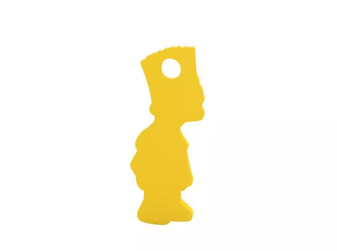 Earring toy that looks like simpsons 3D print model_0
