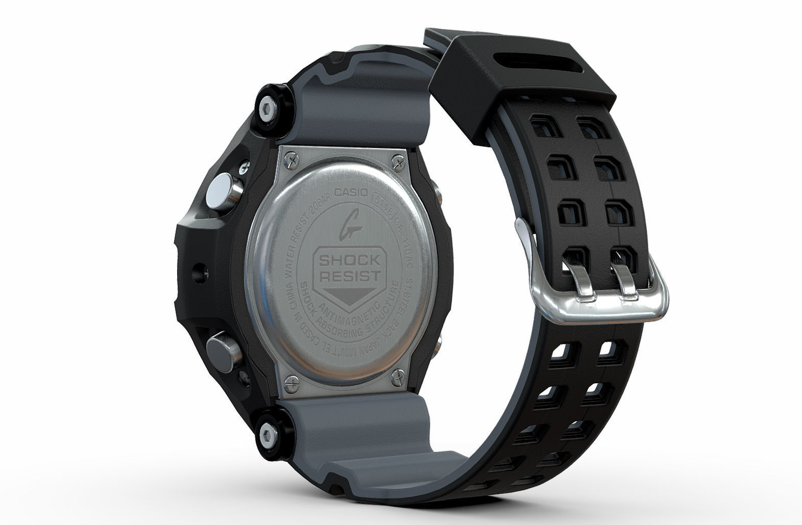 CASIO G-SHOCK watch 3D model_3
