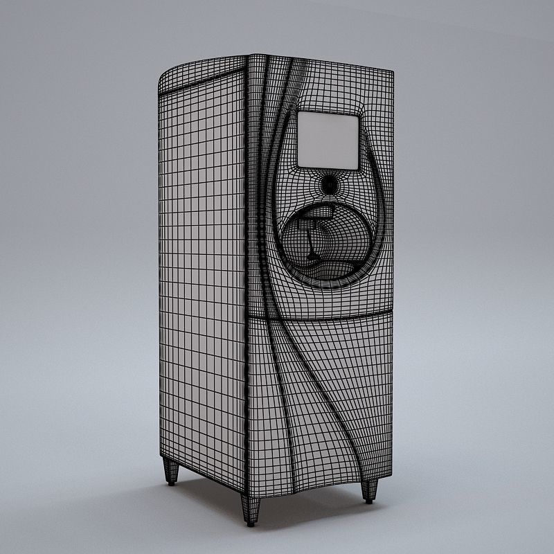 Coca-Cola Freestyle Soda dispensing machine Low-poly 3D model_4