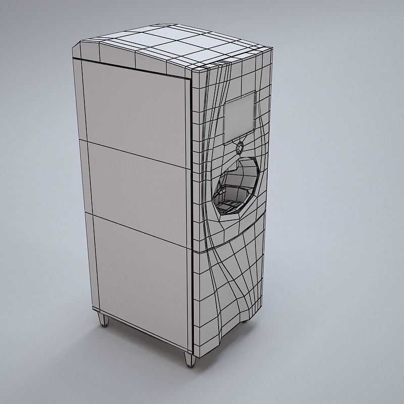 Coca-Cola Freestyle Soda dispensing machine Low-poly 3D model_7
