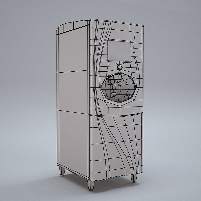 Coca-Cola Freestyle Soda dispensing machine Low-poly 3D model_8