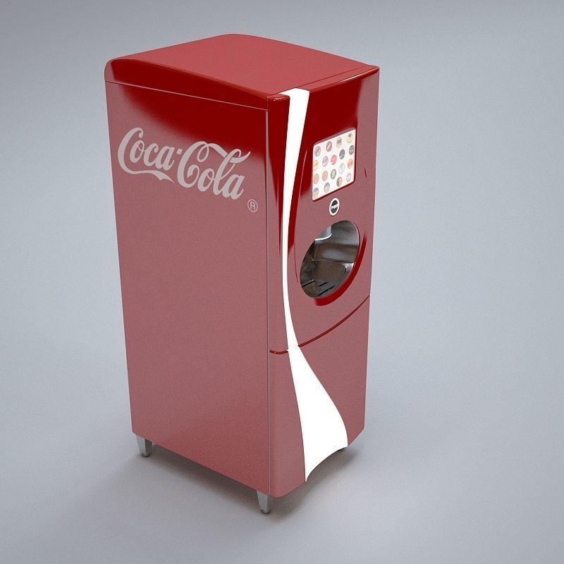 Coca-Cola Freestyle Soda dispensing machine Low-poly 3D model_1