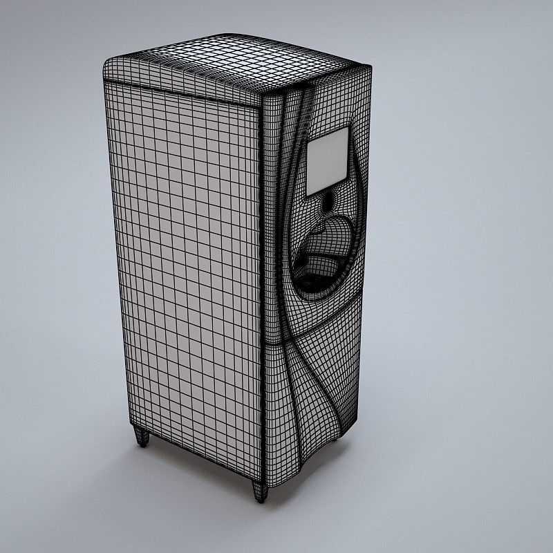 Coca-Cola Freestyle Soda dispensing machine Low-poly 3D model_6