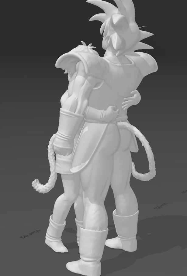 Farewell Goku - Gine and Bardock DBS 3D print model_1