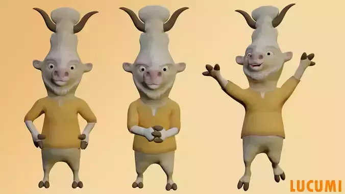 Pet Lucumi Complete Low-poly 3D model