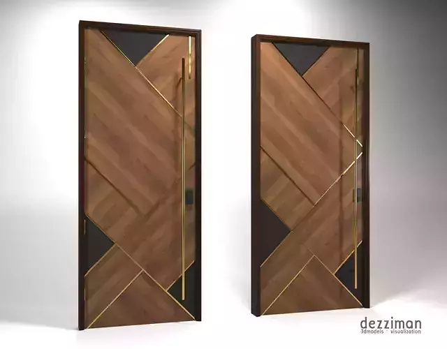 Modern Door - Corona and Lumion Ready