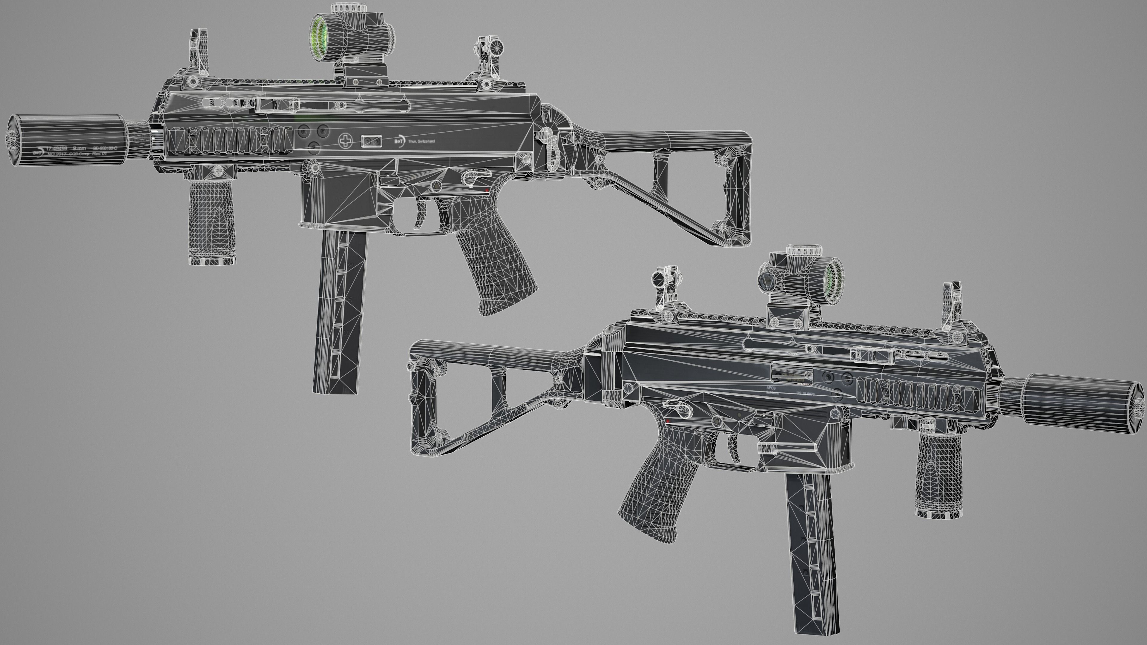 BT APC9 Pro Low-poly 3D model_9