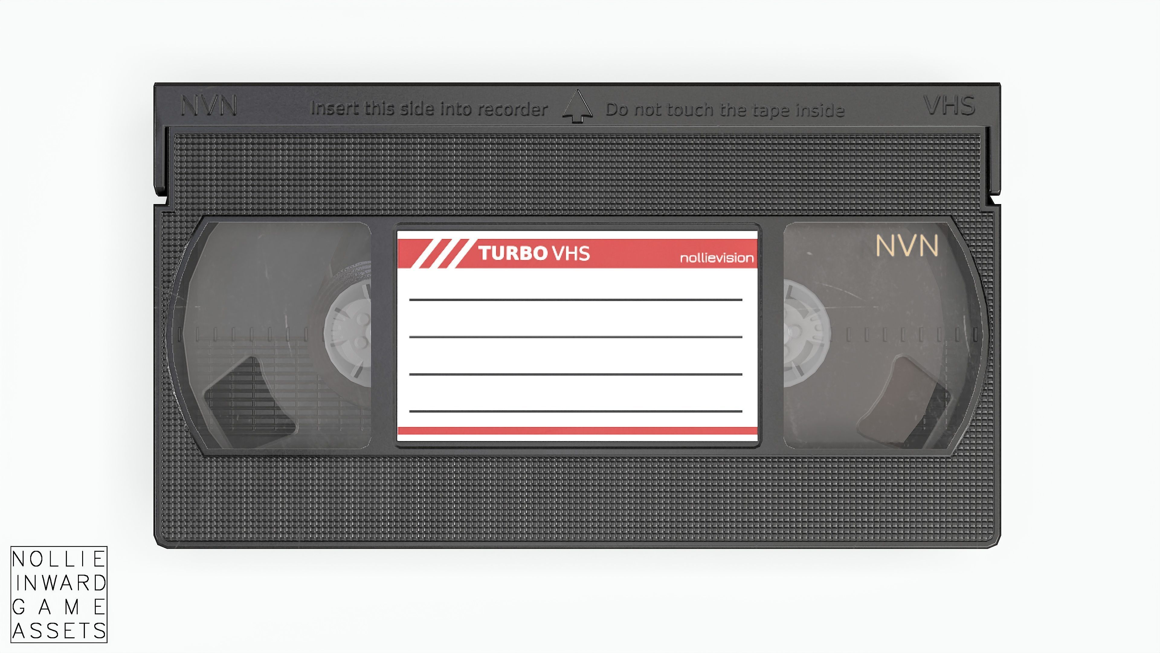 Game-ready VHS Cassette - 3 texture variants  Low-poly 3D model_2
