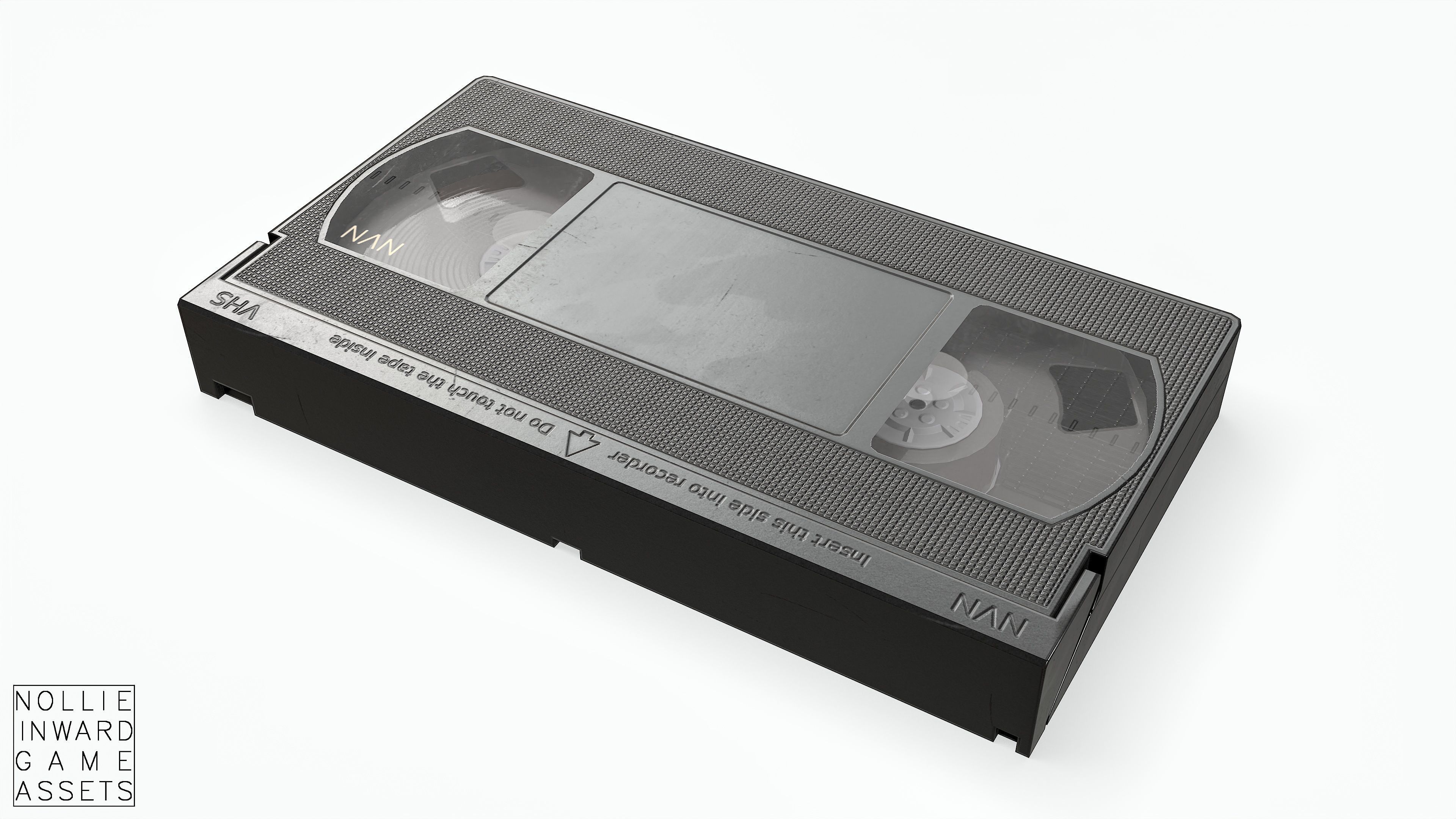 Game-ready VHS Cassette - 3 texture variants  Low-poly 3D model_7