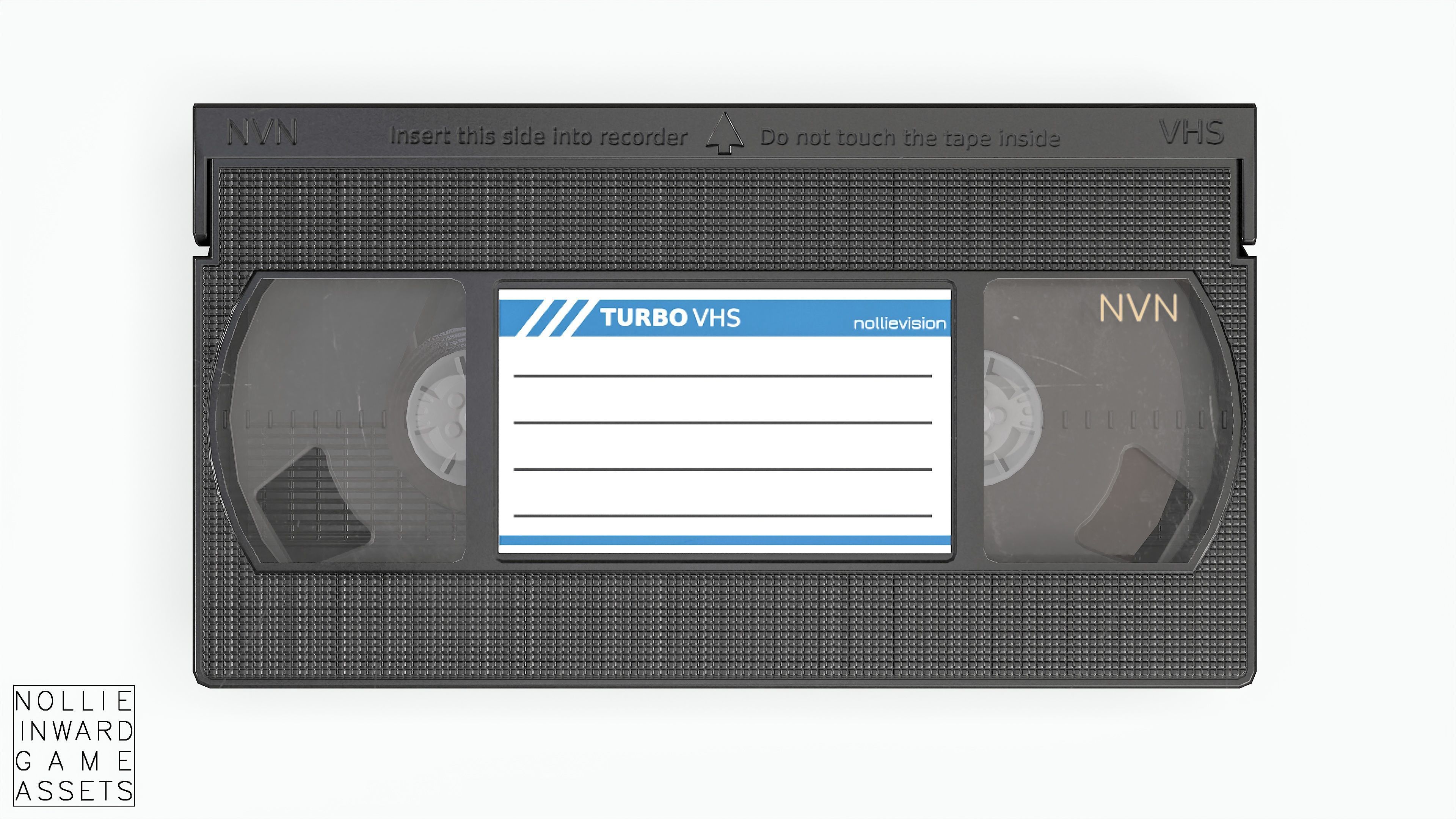 Game-ready VHS Cassette - 3 texture variants  Low-poly 3D model_1