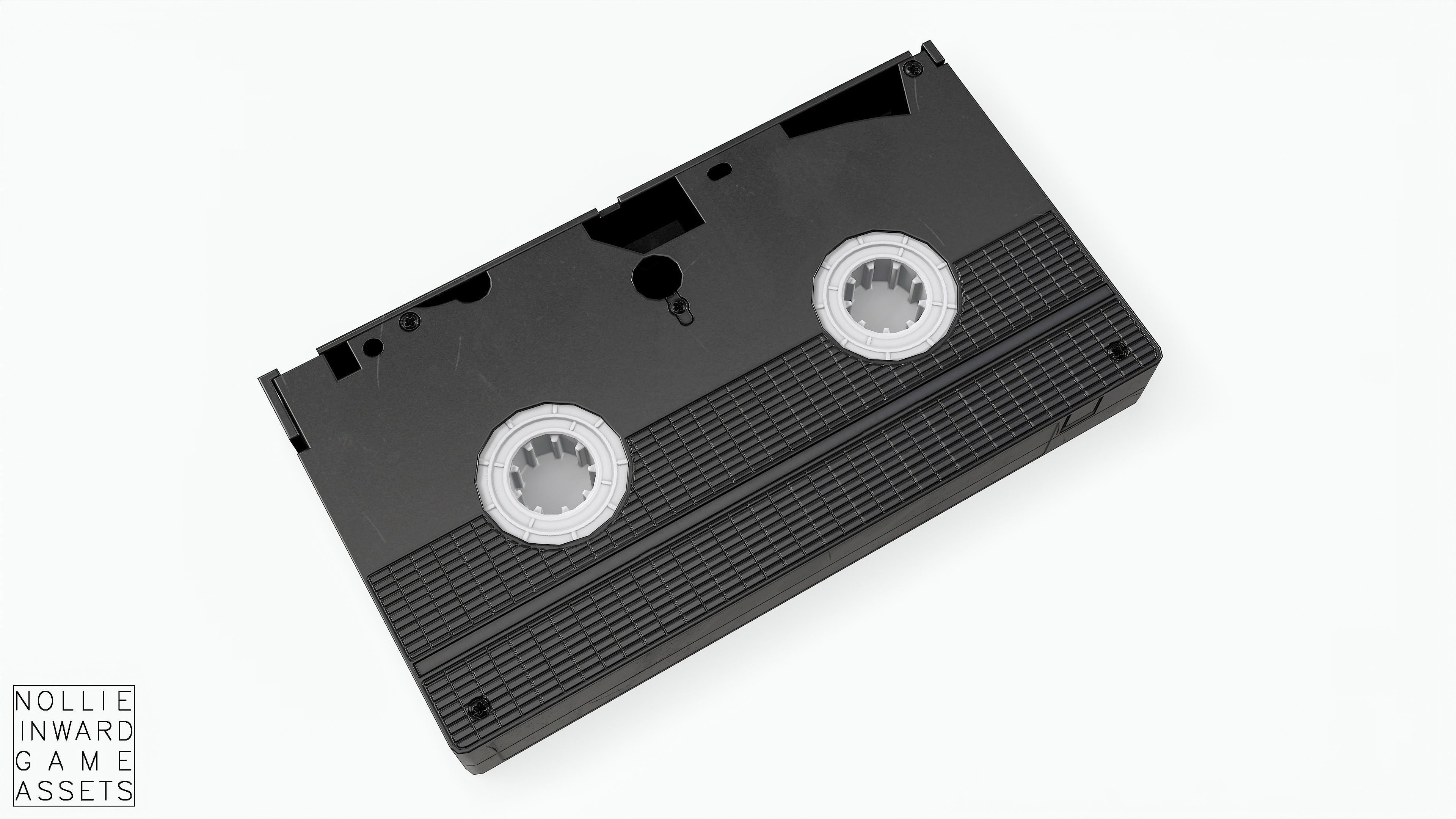 Game-ready VHS Cassette - 3 texture variants  Low-poly 3D model_8