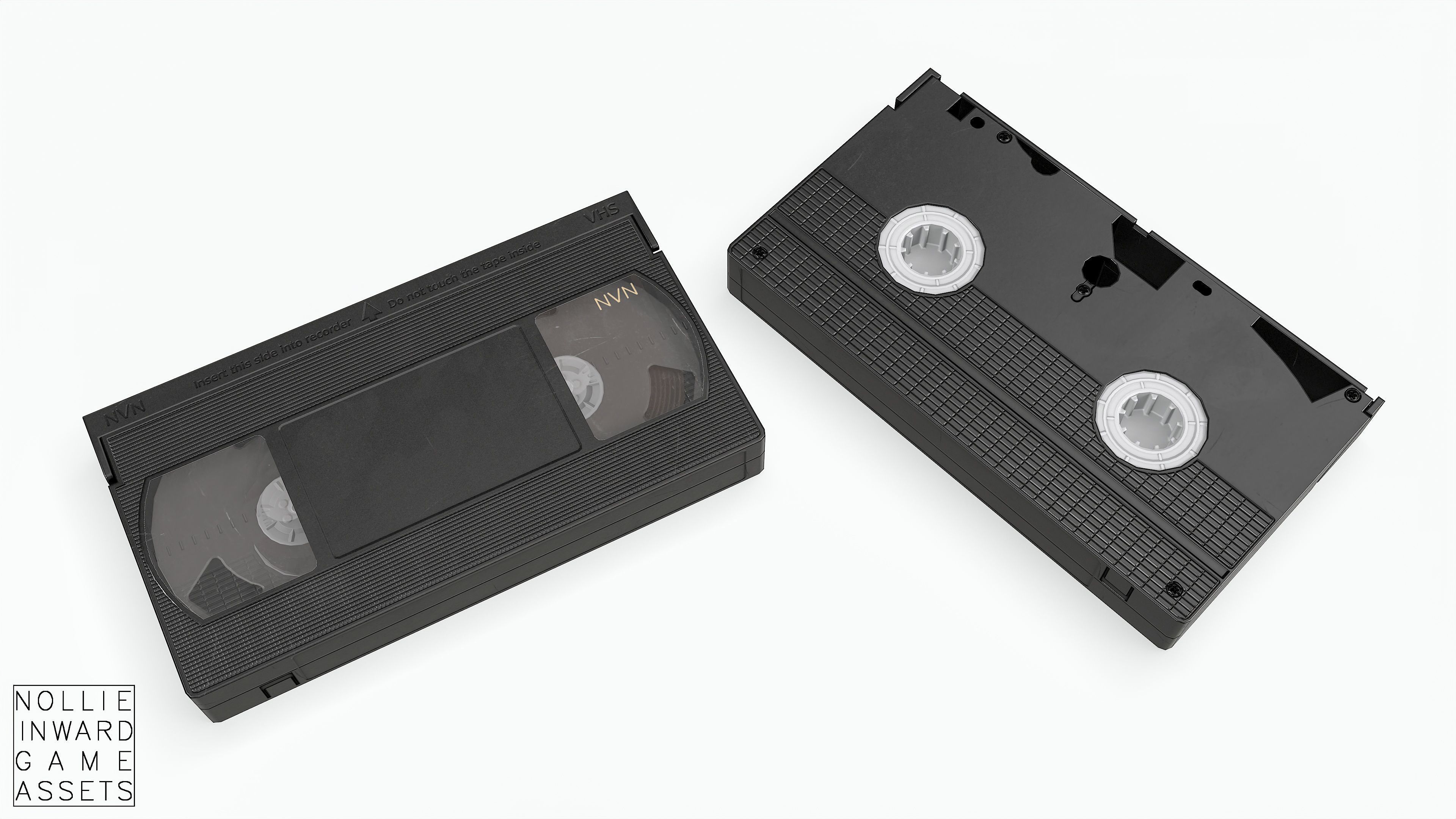 Game-ready VHS Cassette - 3 texture variants  Low-poly 3D model_9