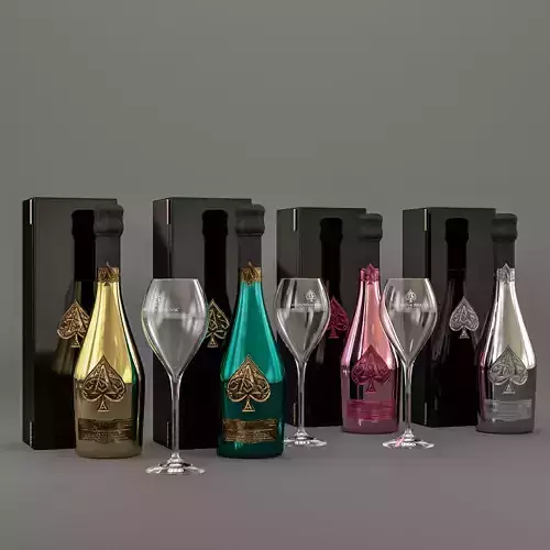 CHAMPAGNE Armand de Brignac 3D model