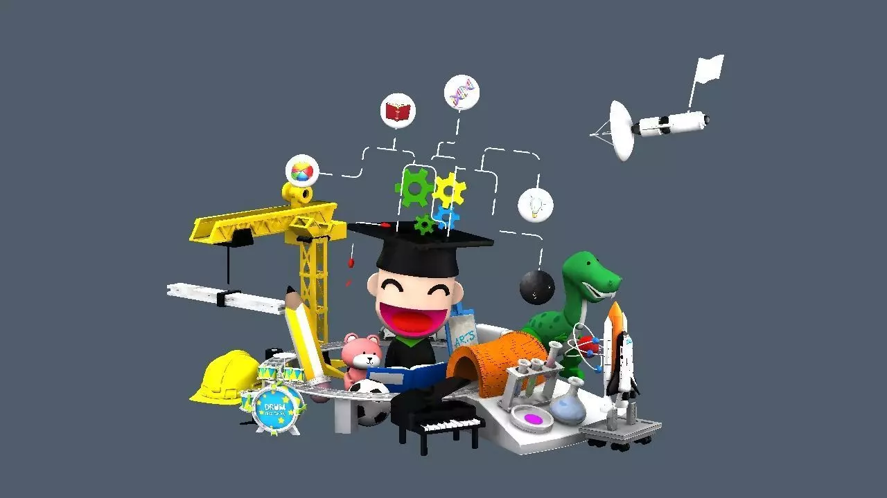 Toys for educations 3D model_0