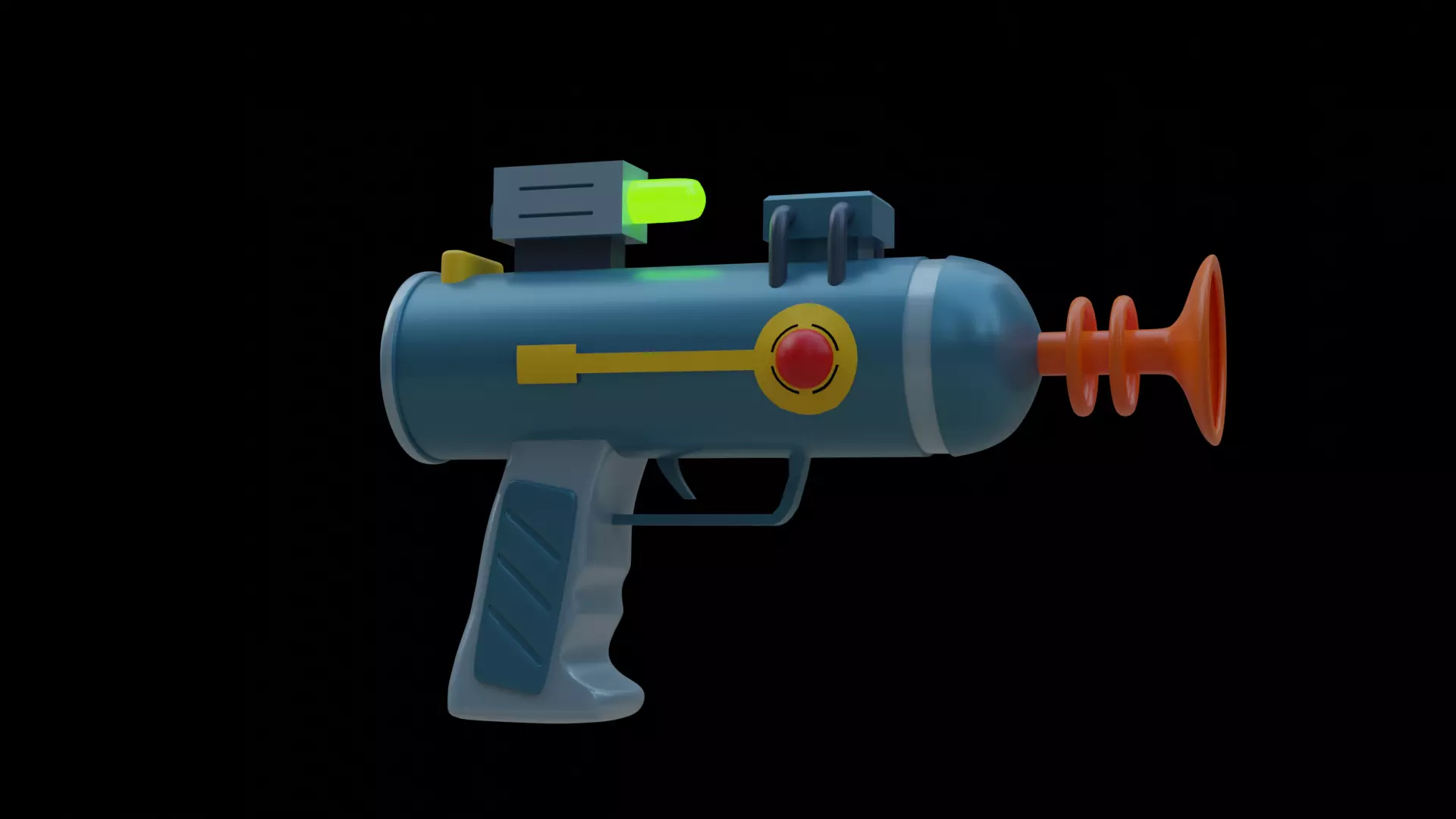 Rick and Morty pistol 3D model_0