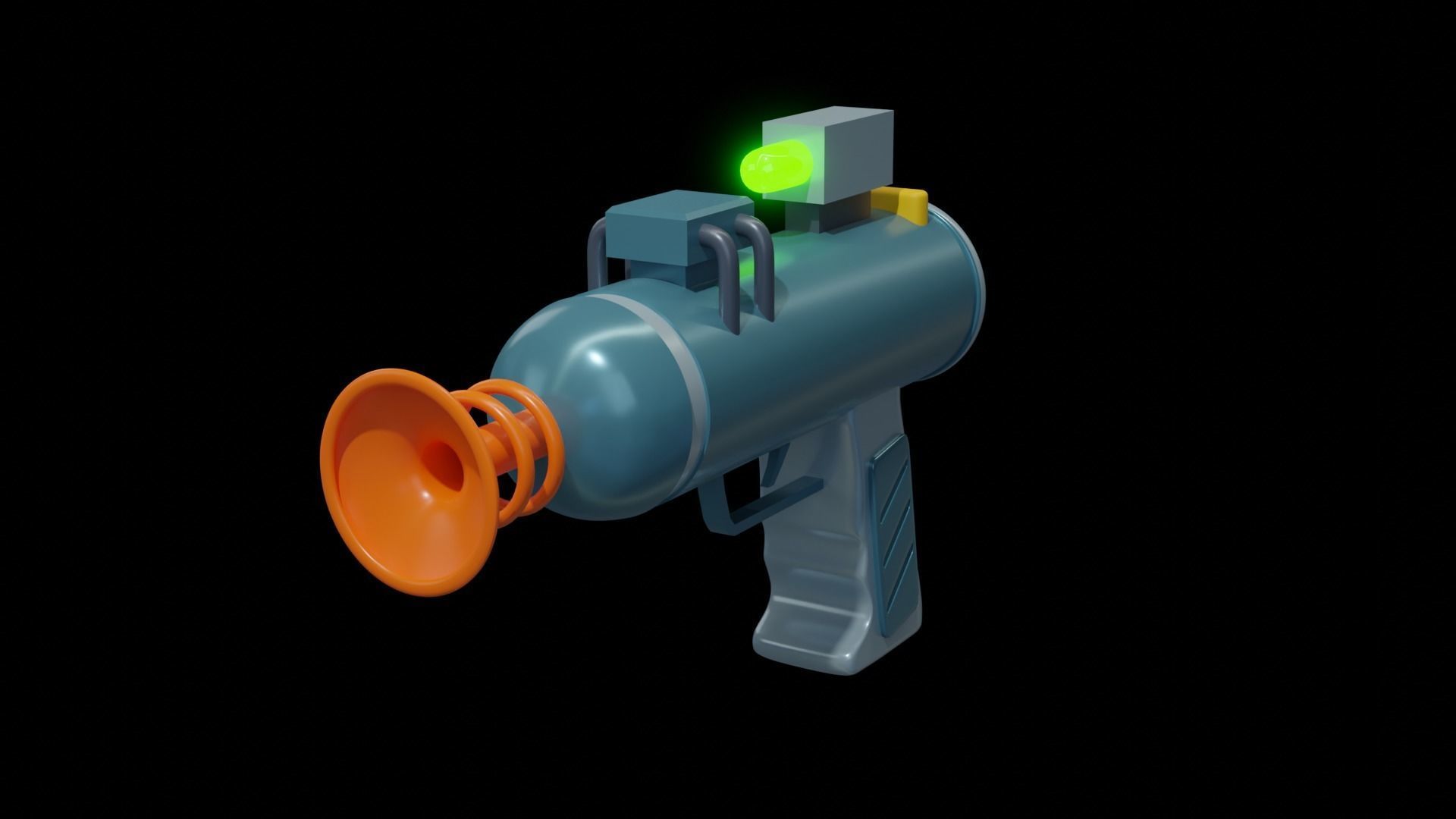 Rick and Morty pistol 3D model_1
