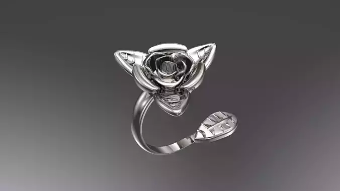 Ring rose 3D print model