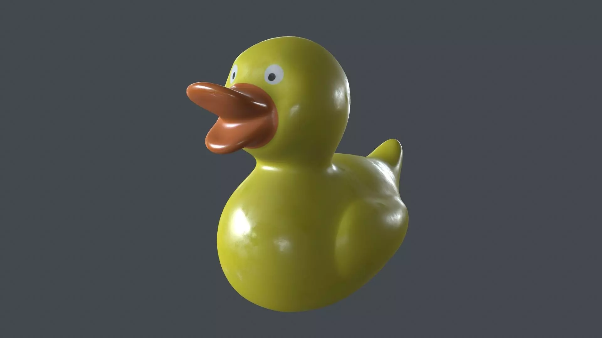 TOYS-001 Rubber Duck Low-poly 3D model_0