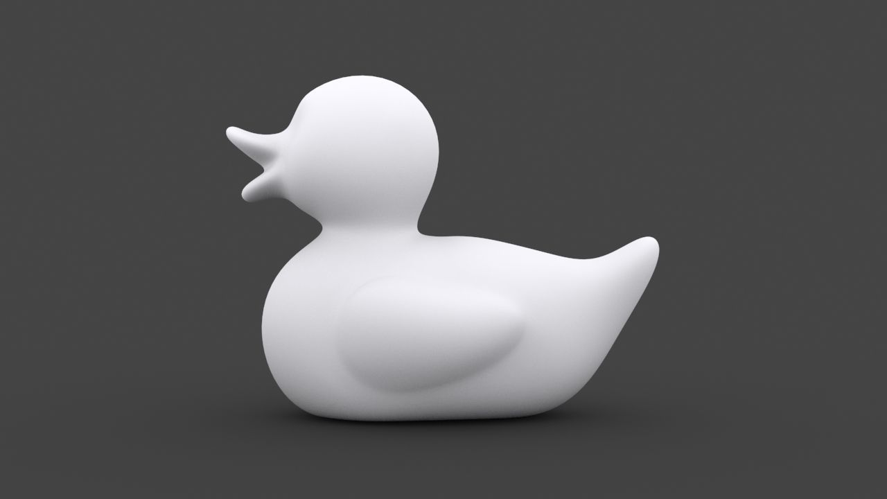 TOYS-001 Rubber Duck Low-poly 3D model_3
