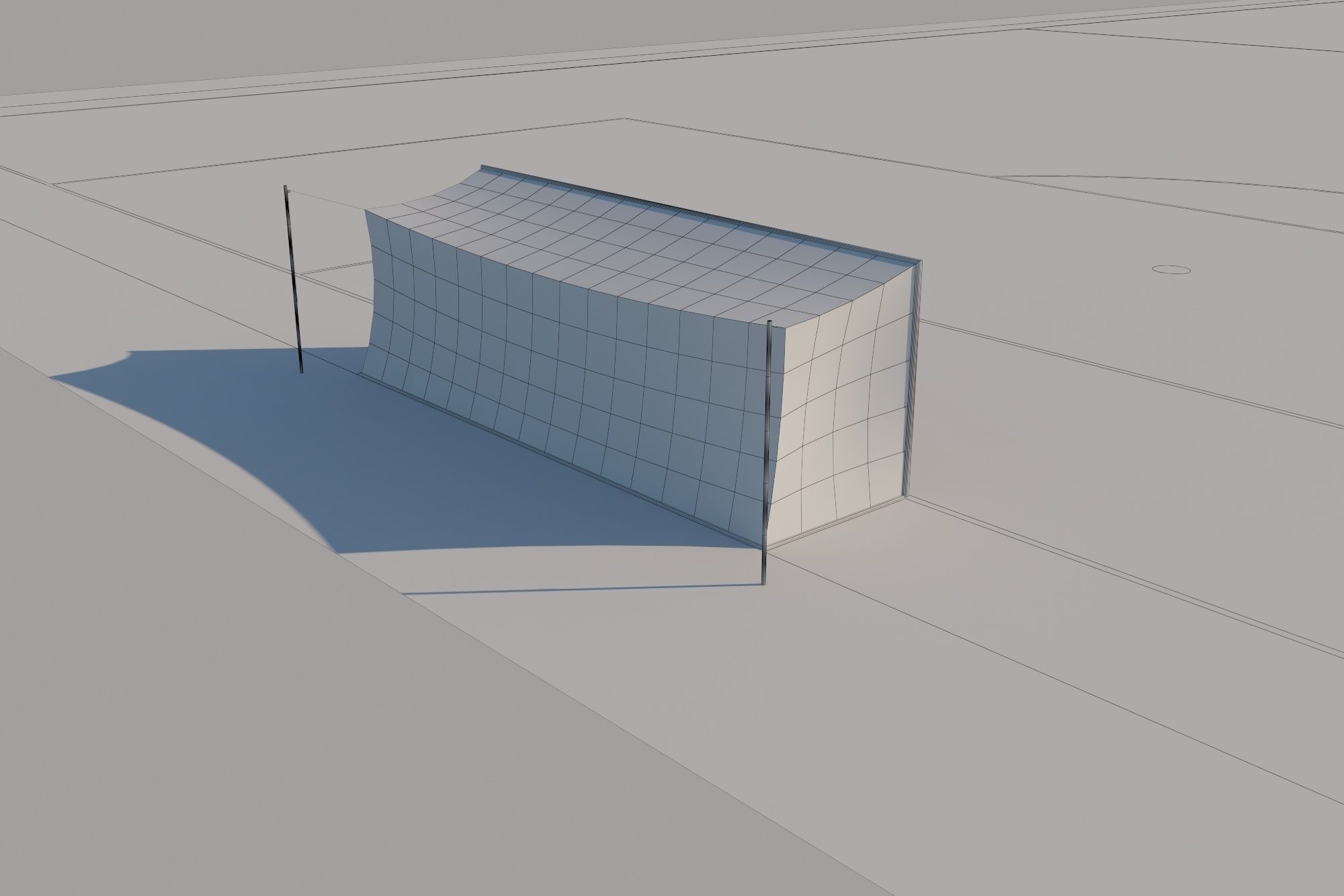 FIFA Standard Football Field Low-poly 3D model_11