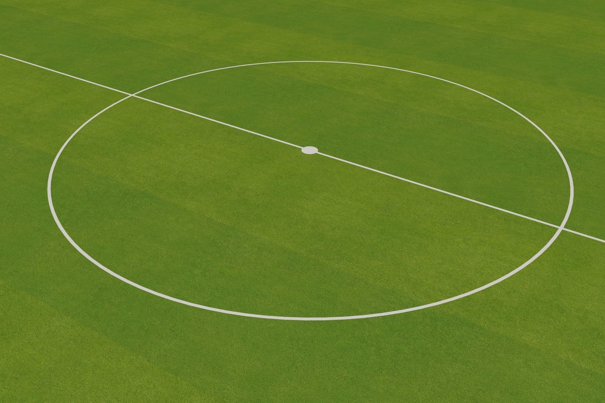 FIFA Standard Football Field Low-poly 3D model_6