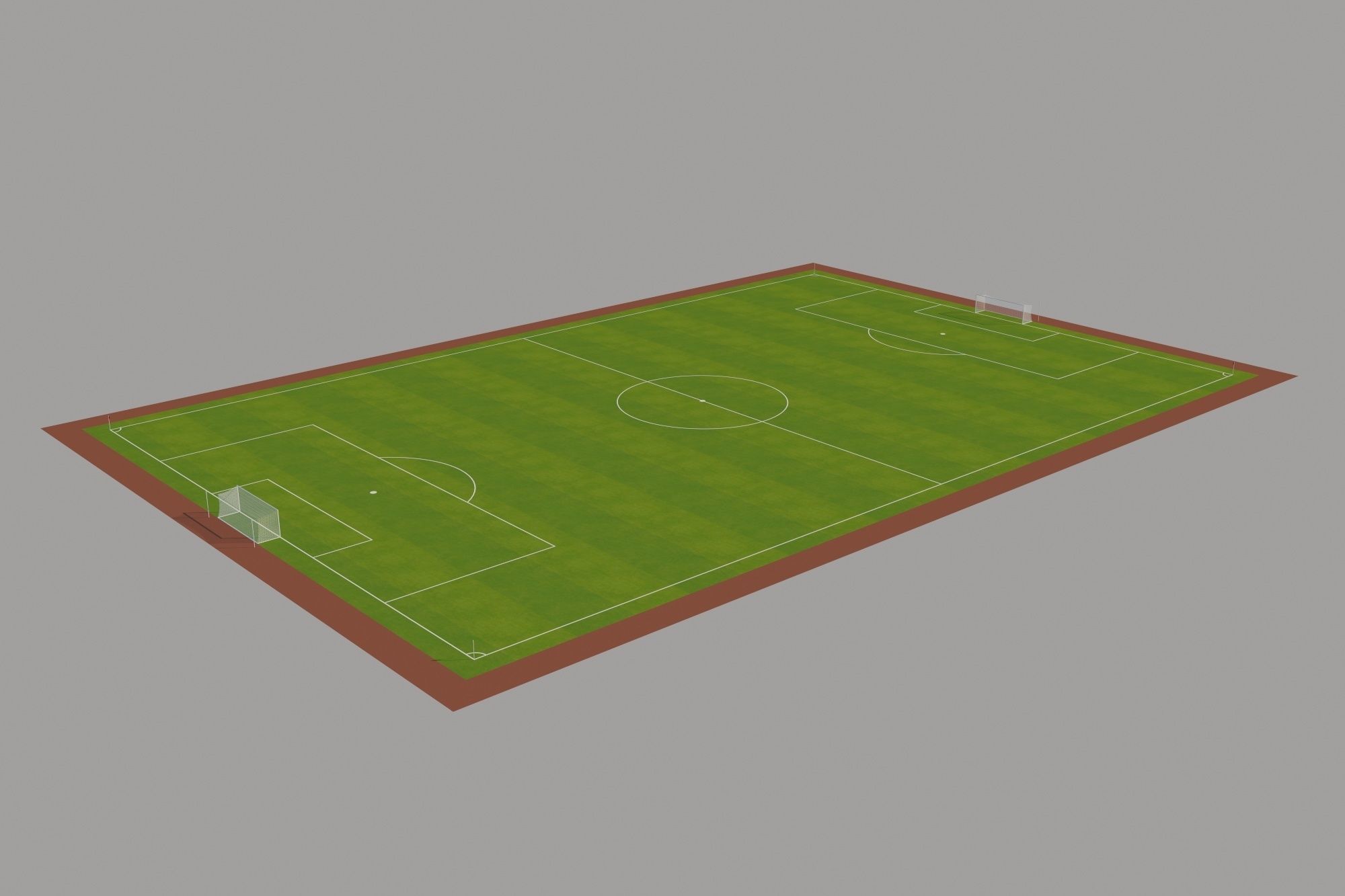 FIFA Standard Football Field Low-poly 3D model_2
