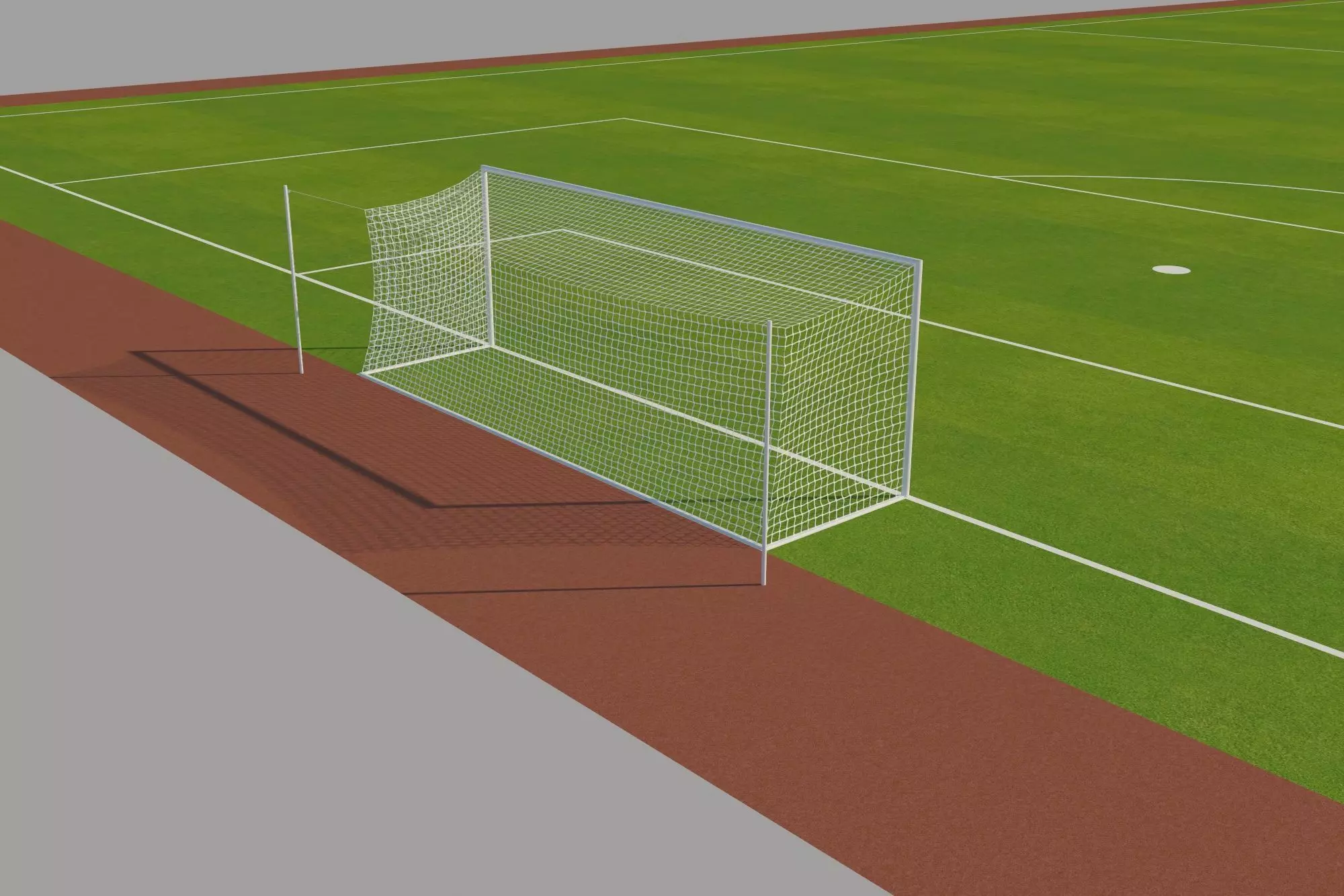 FIFA Standard Football Field Low-poly 3D model_0