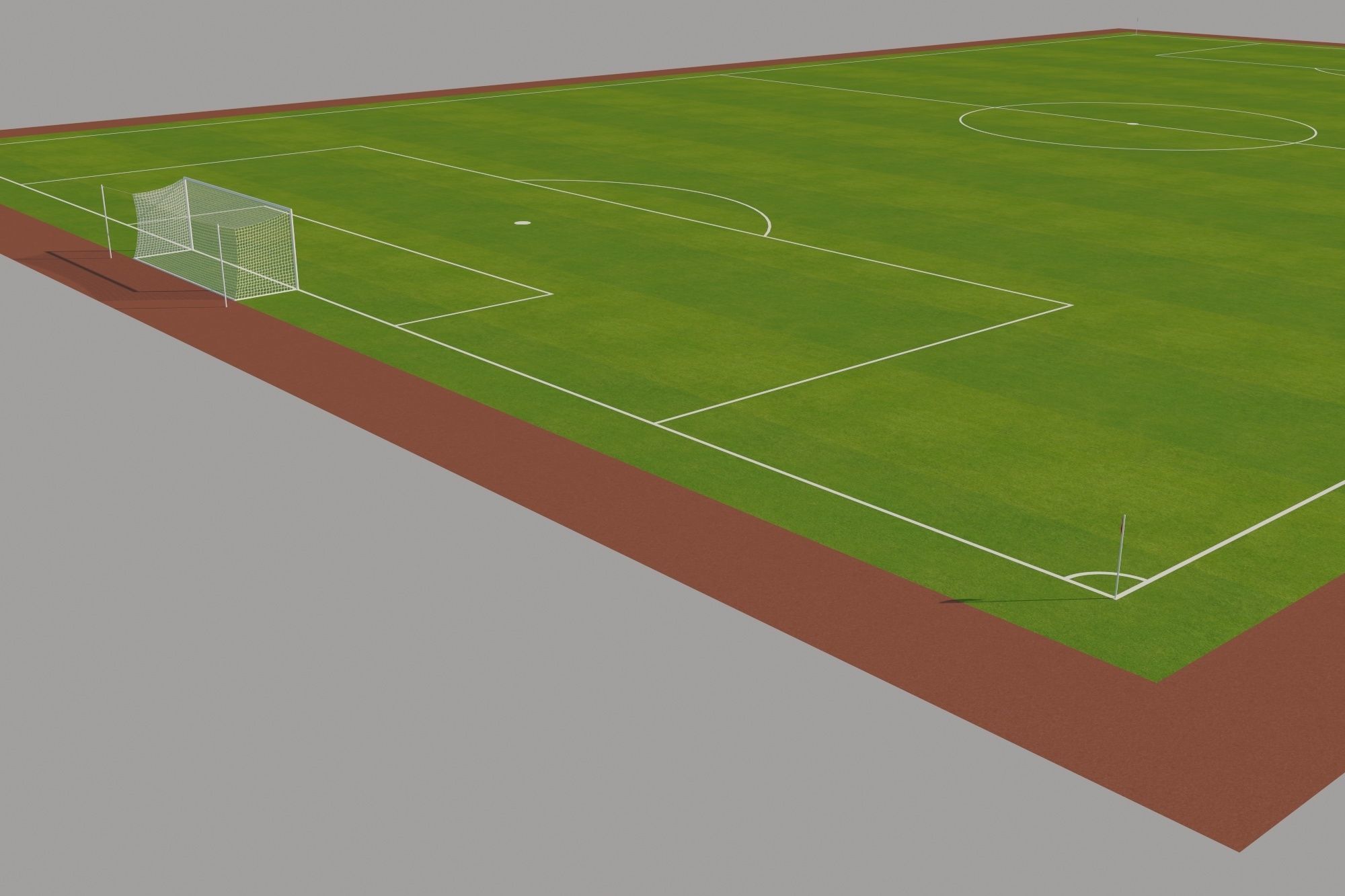 FIFA Standard Football Field Low-poly 3D model_1