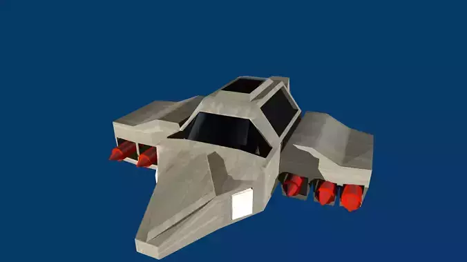 Game Ready Spaceship