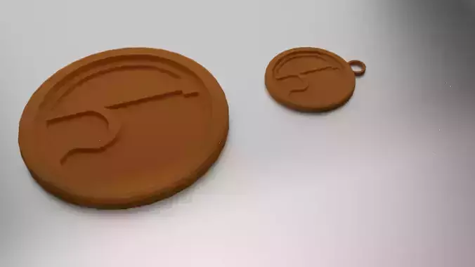 Glass Coaster Saturn and Pendant