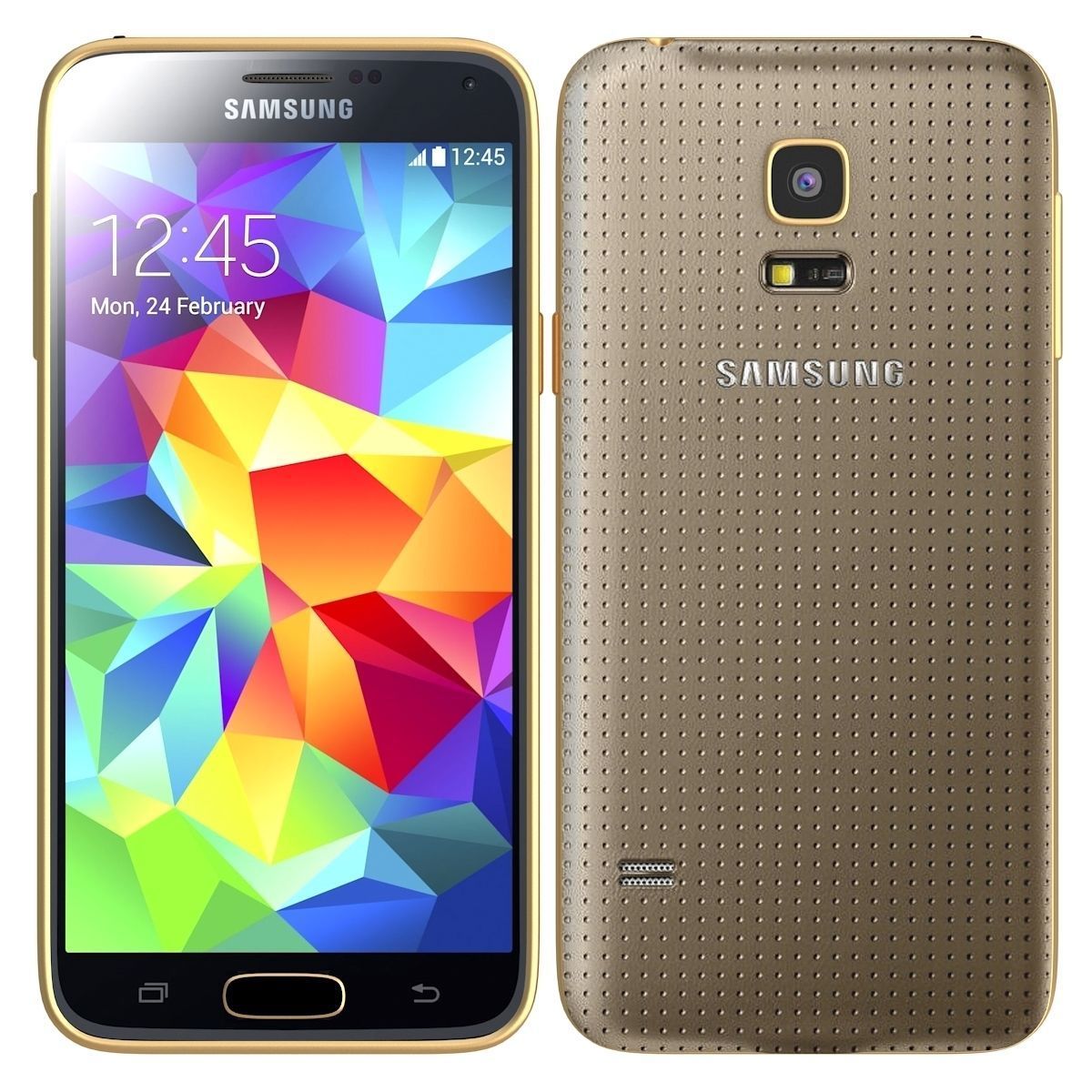 Samsung Galaxy S5 mini Copper Gold 3D model_2