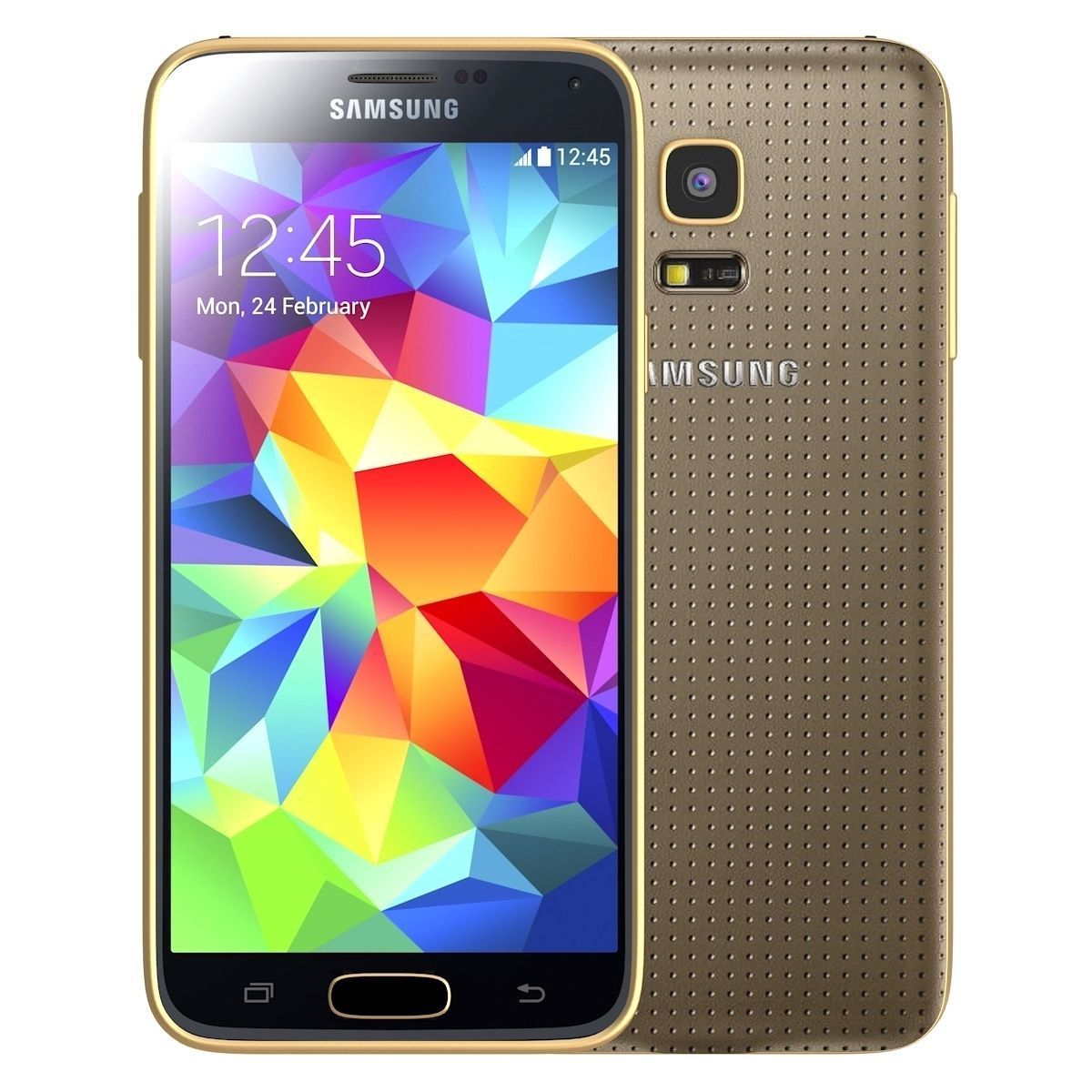 Samsung Galaxy S5 mini Copper Gold 3D model_1