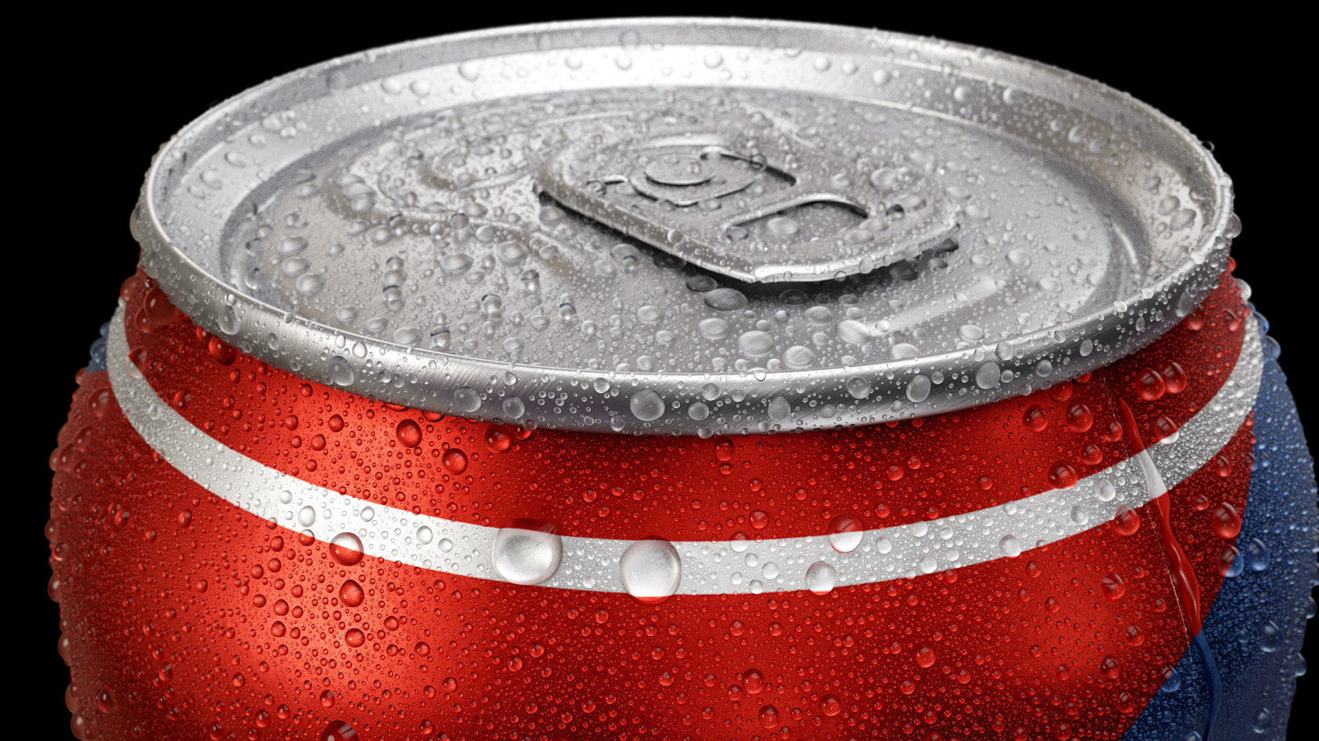 Standard 330ml Beverage Can with Dense Water Drops 3D model_7