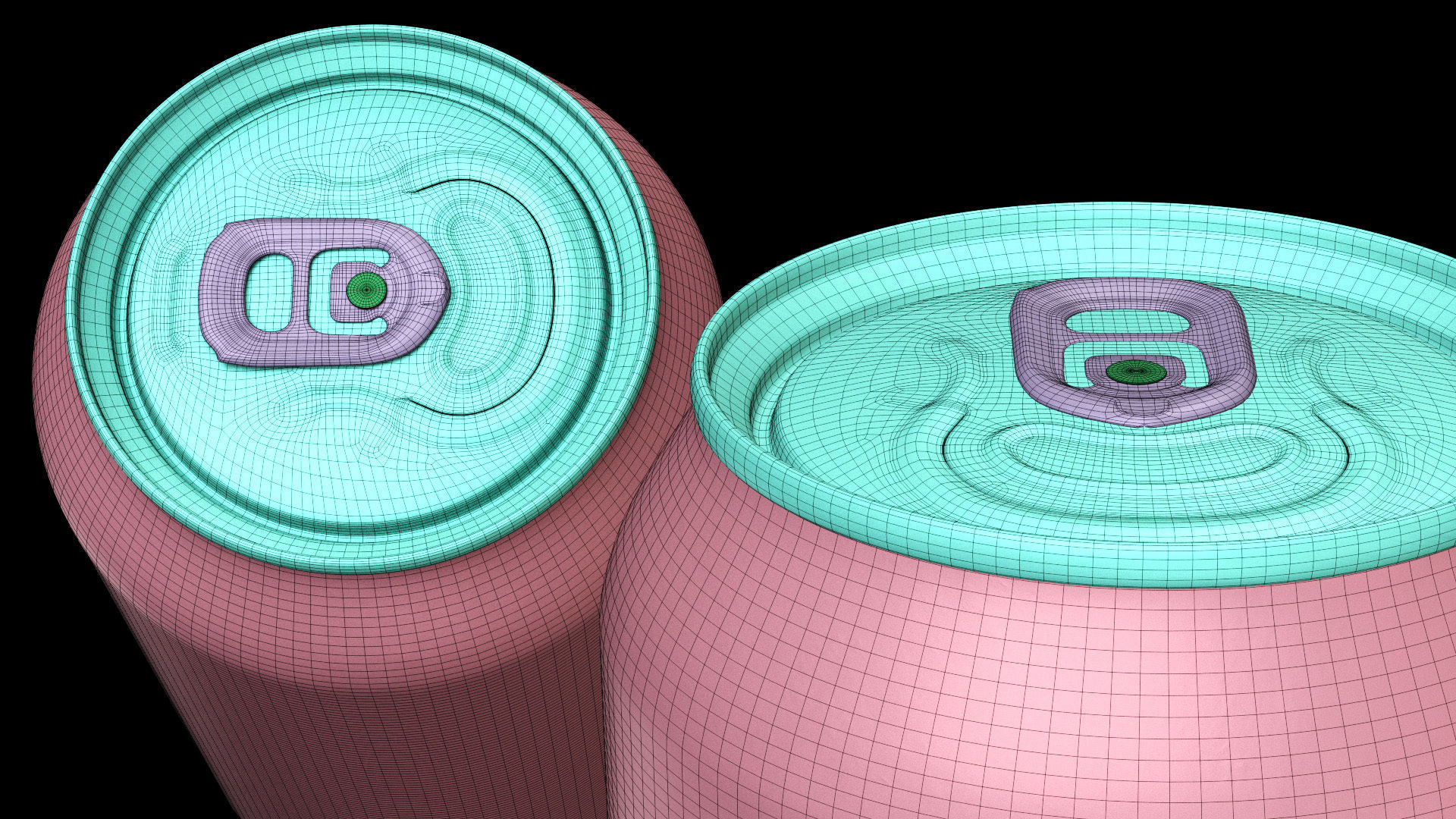 Standard 330ml Beverage Can with Dense Water Drops 3D model_12