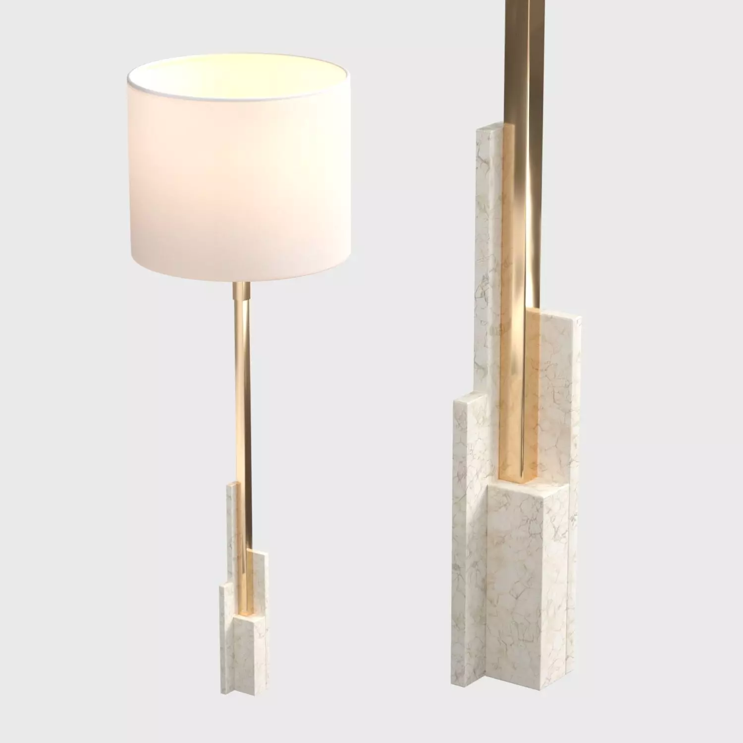 Galerie Negropontes Floor Lamp 3D model_0