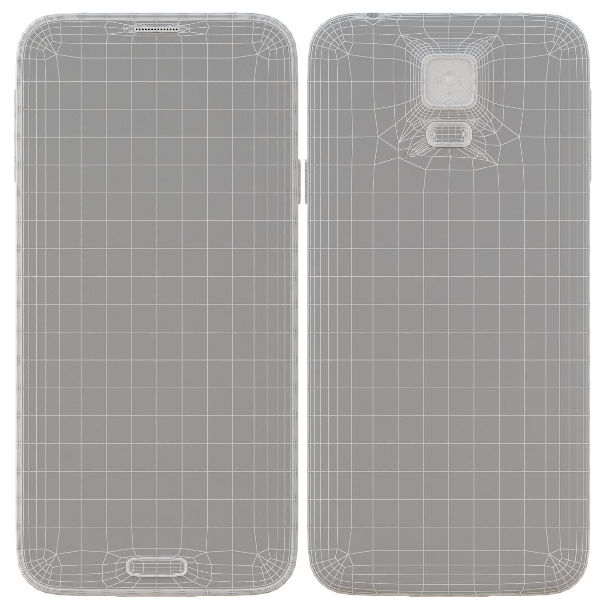 Samsung Galaxy S5 White 3D model_9