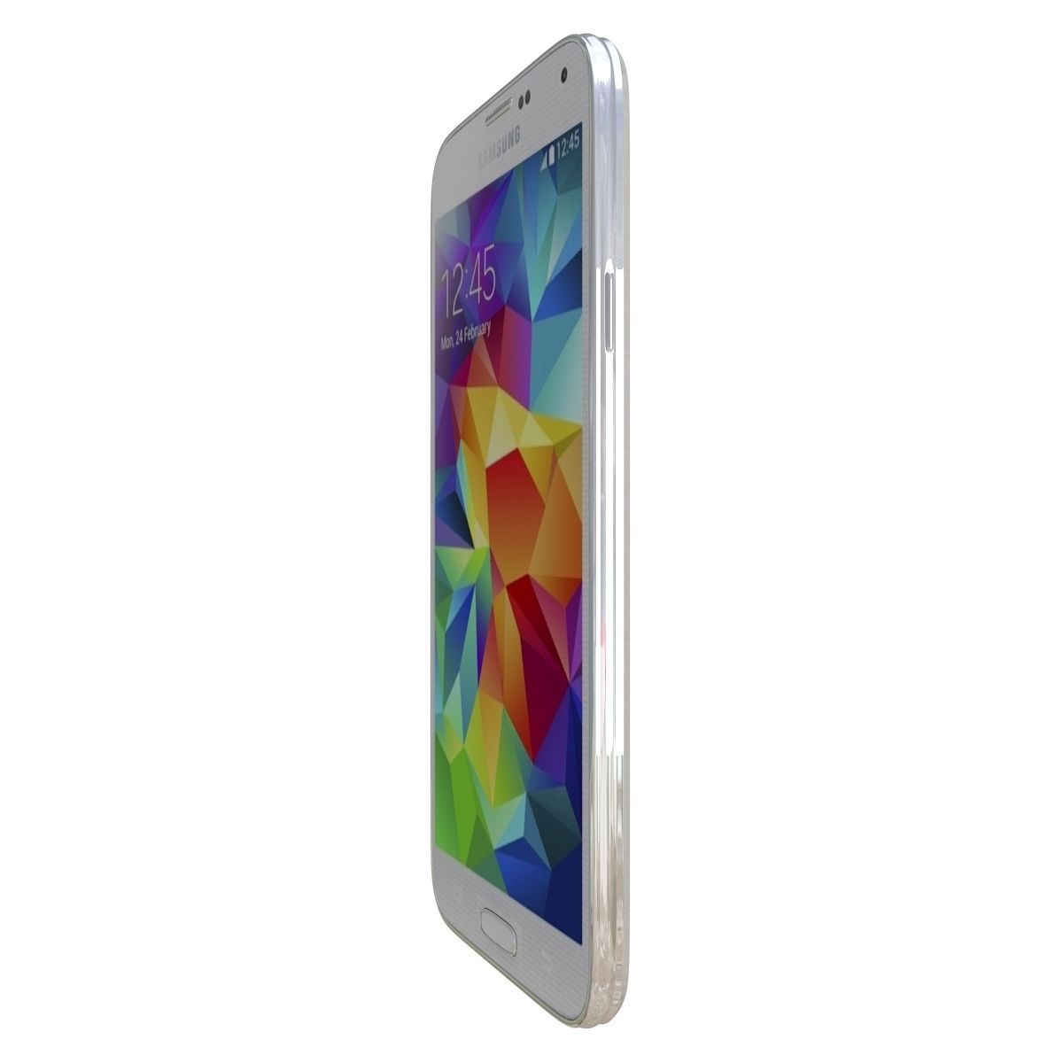 Samsung Galaxy S5 White 3D model_5