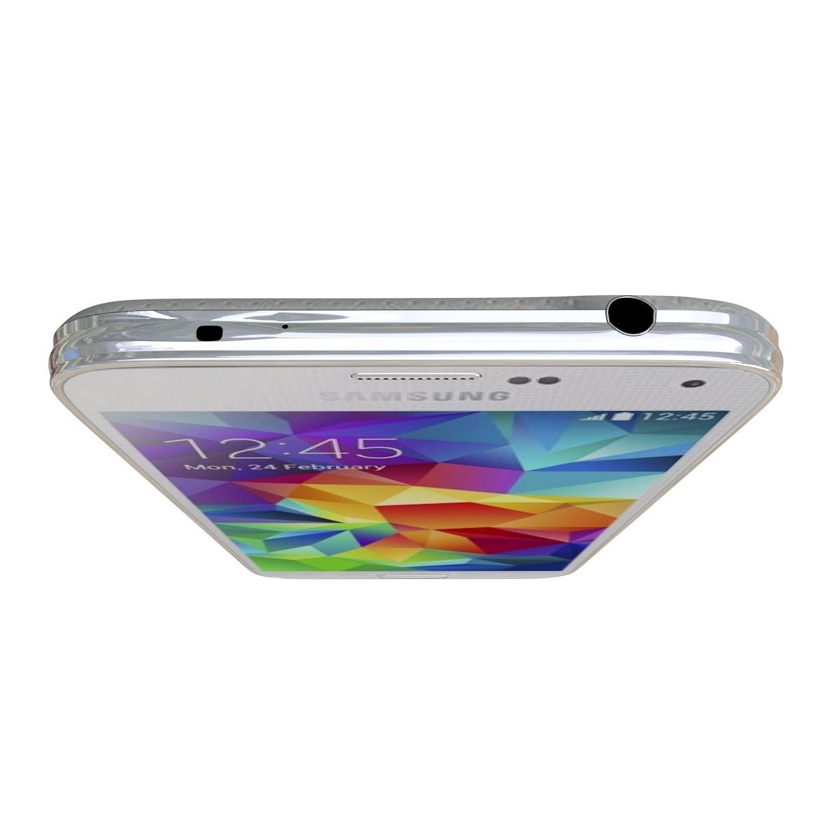 Samsung Galaxy S5 White 3D model_8