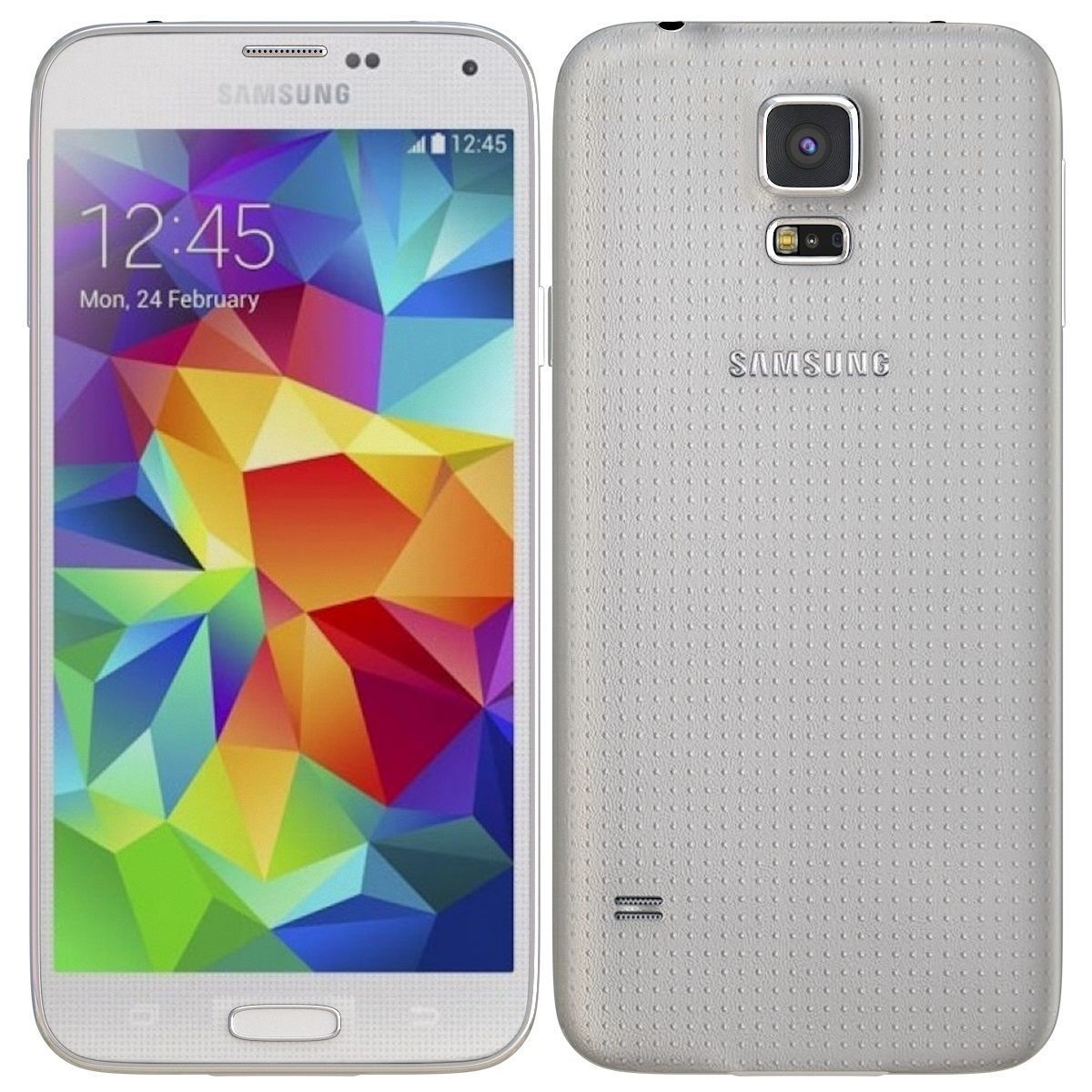 Samsung Galaxy S5 White 3D model_2