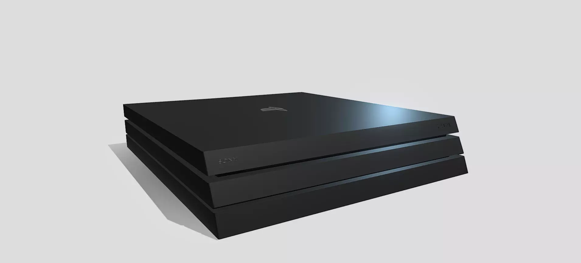 PS4 PRO 3D model_0