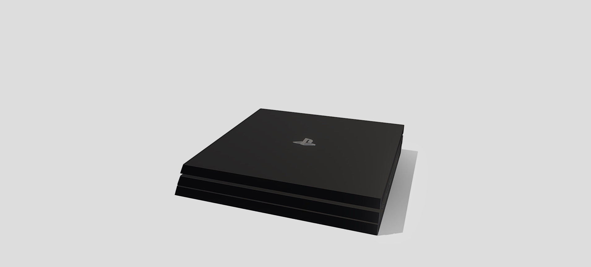 PS4 PRO 3D model_24