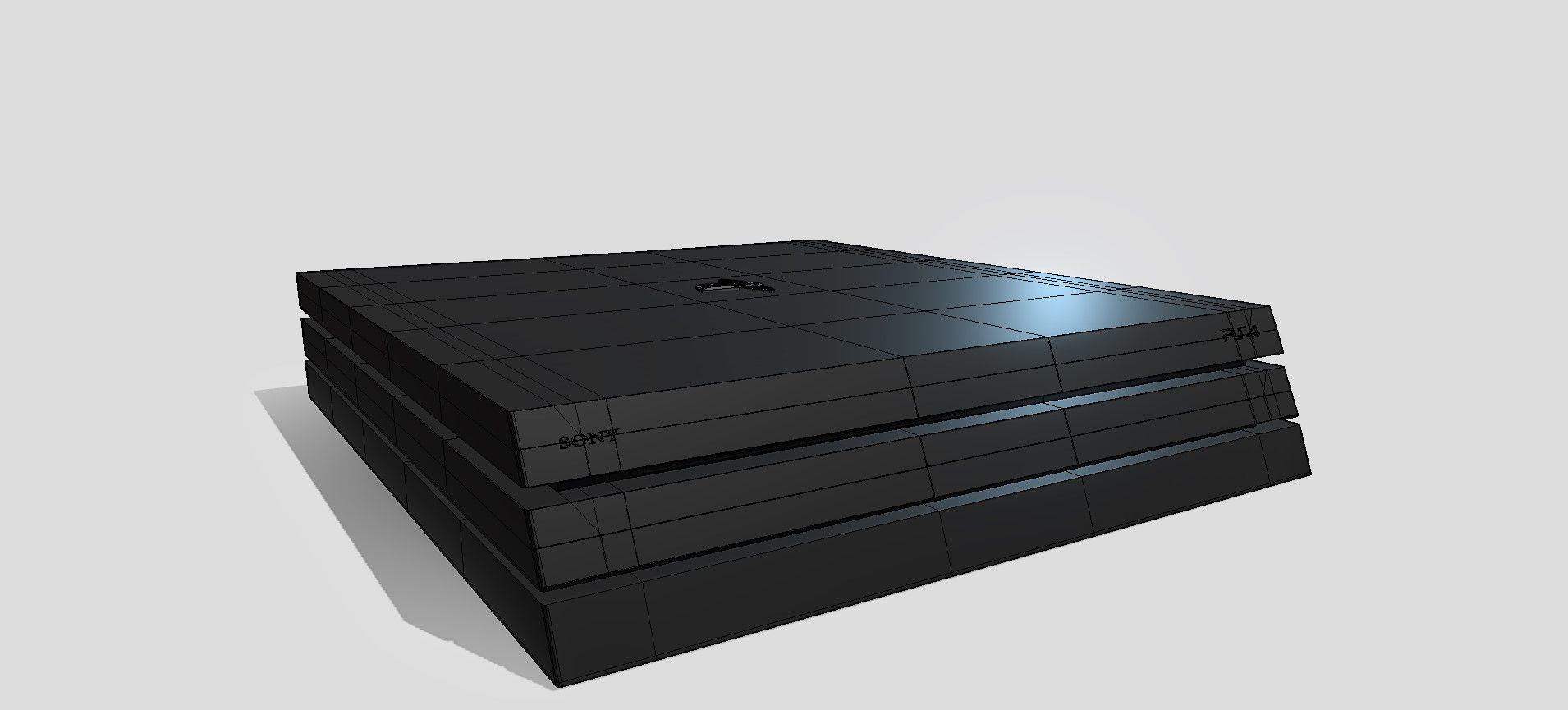 PS4 PRO 3D model_75