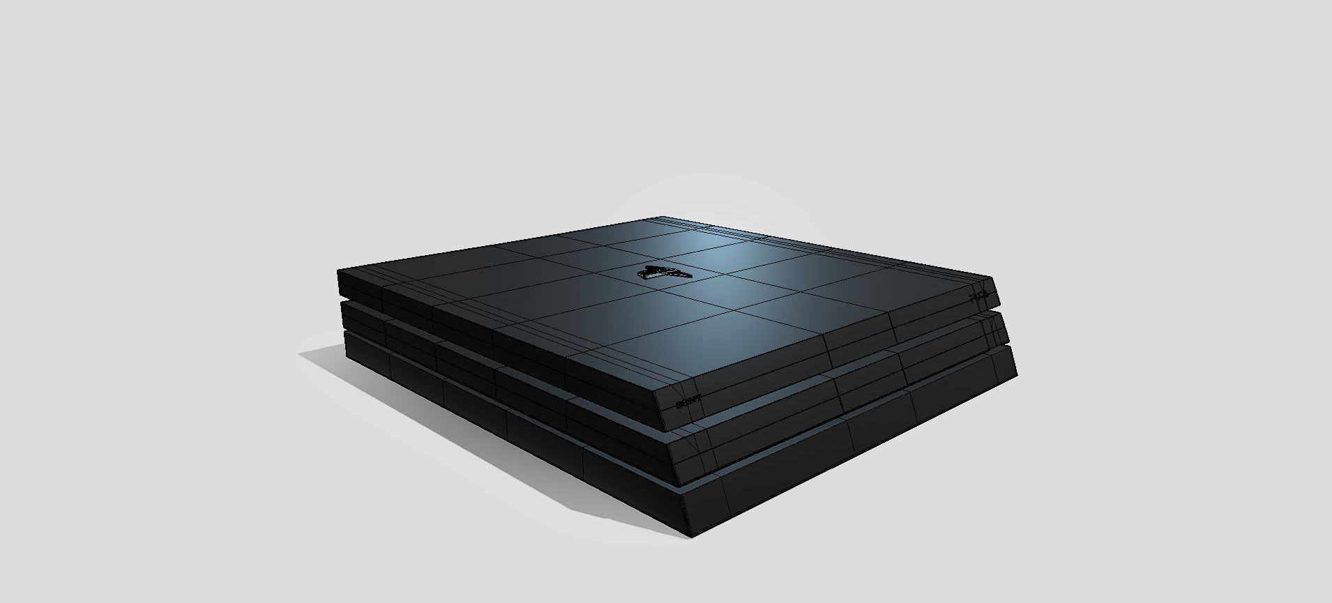 PS4 PRO 3D model_105