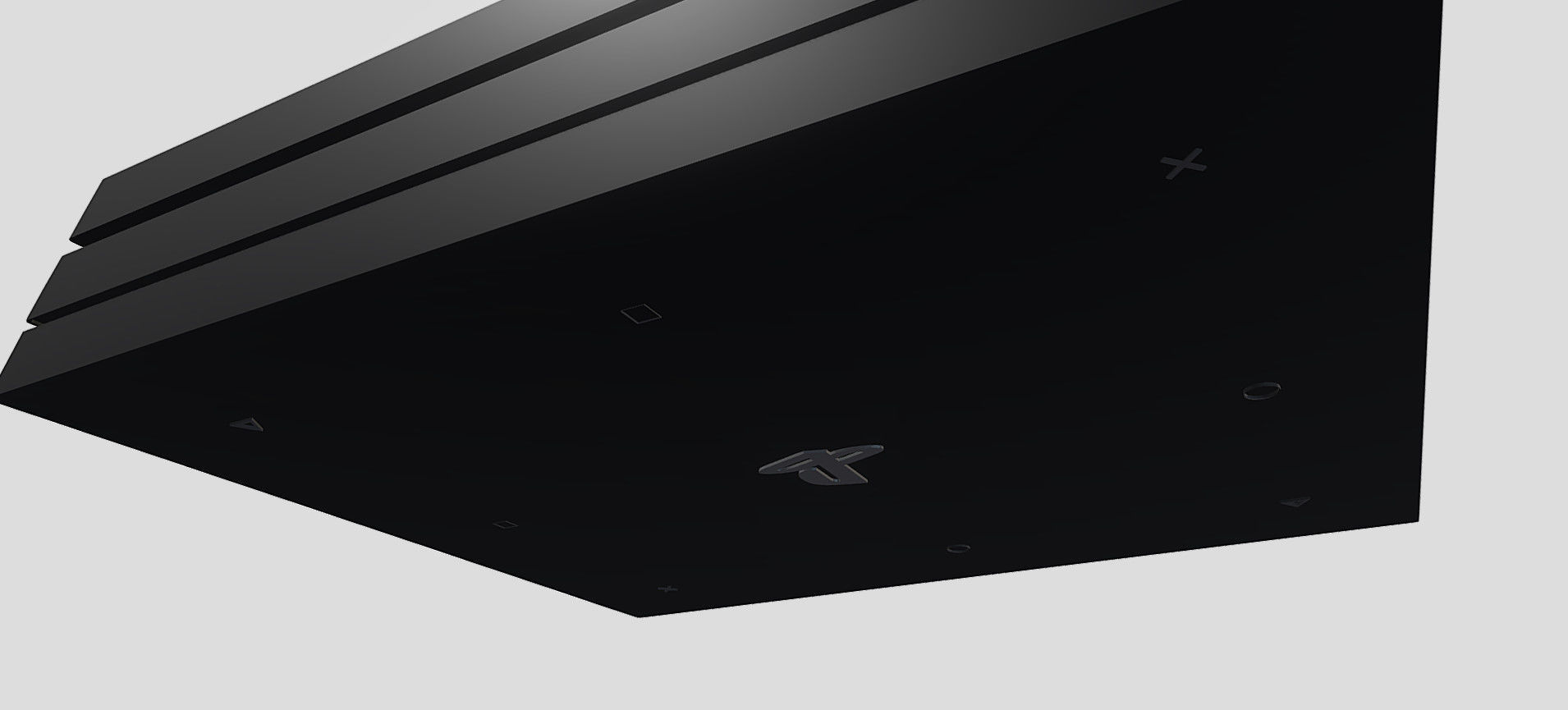 PS4 PRO 3D model_45