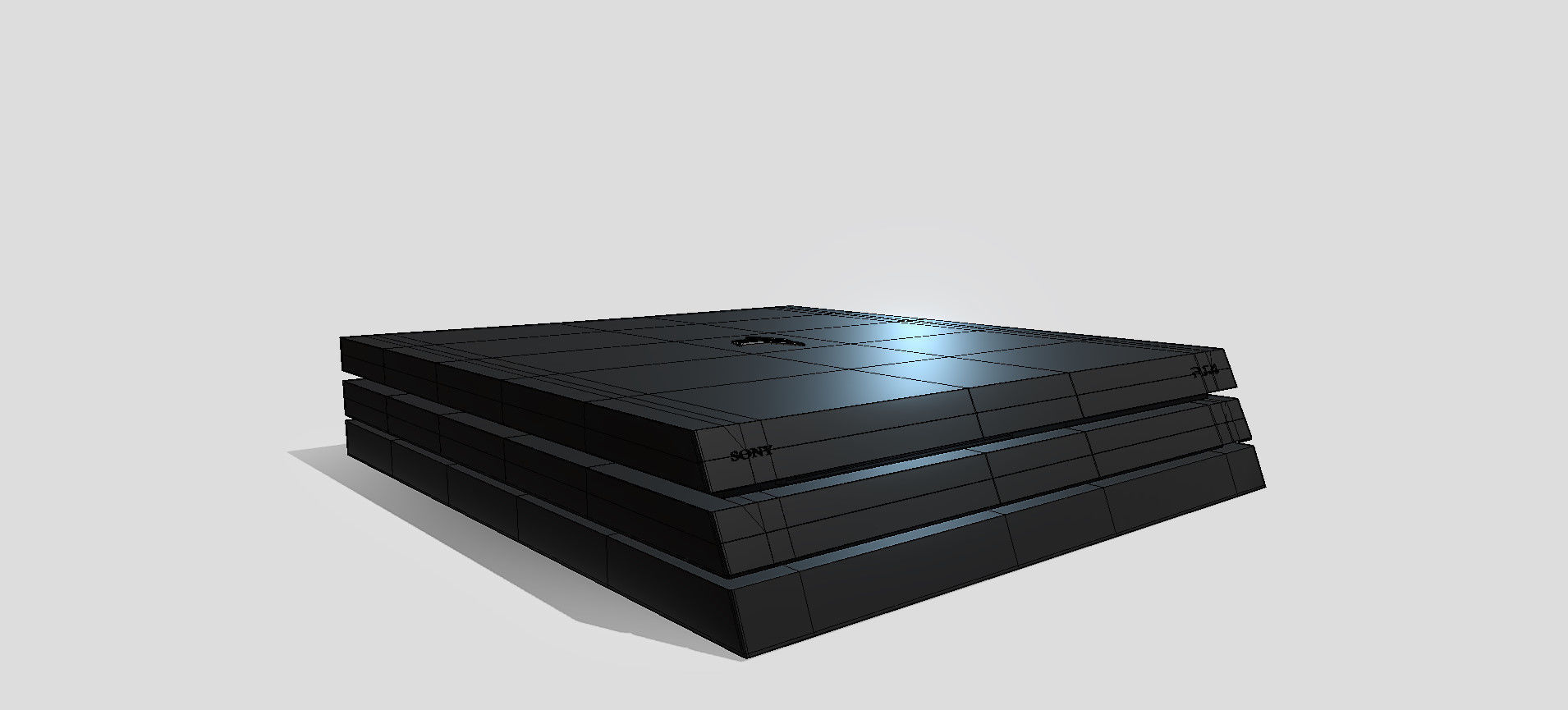 PS4 PRO 3D model_85
