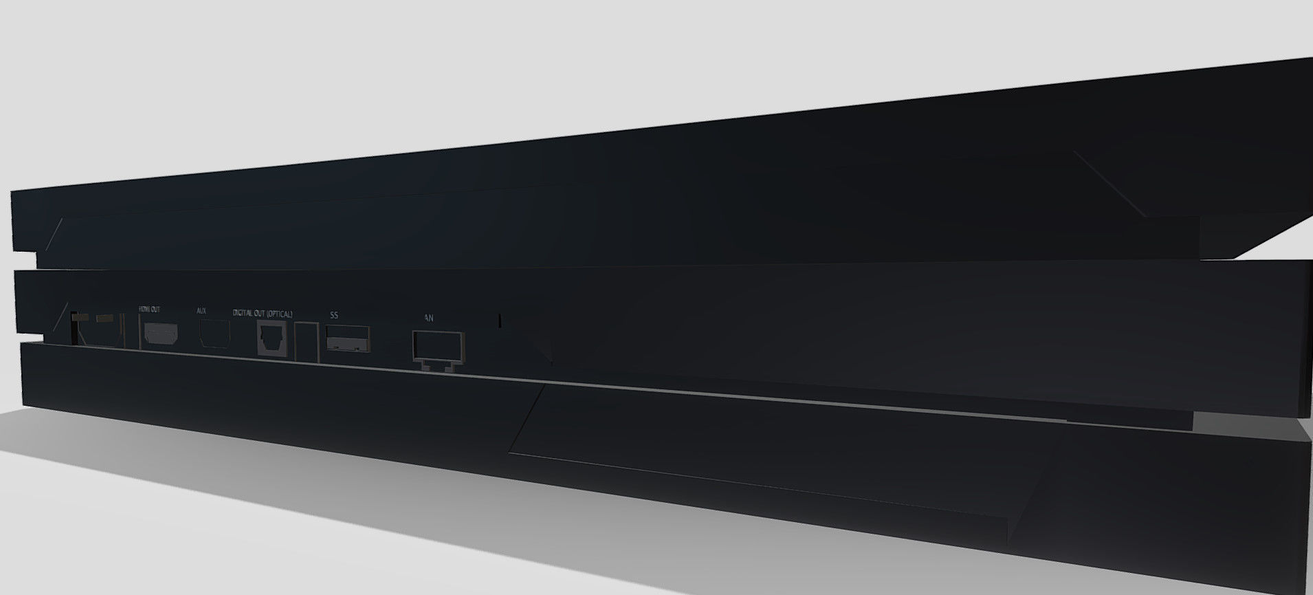 PS4 PRO 3D model_43