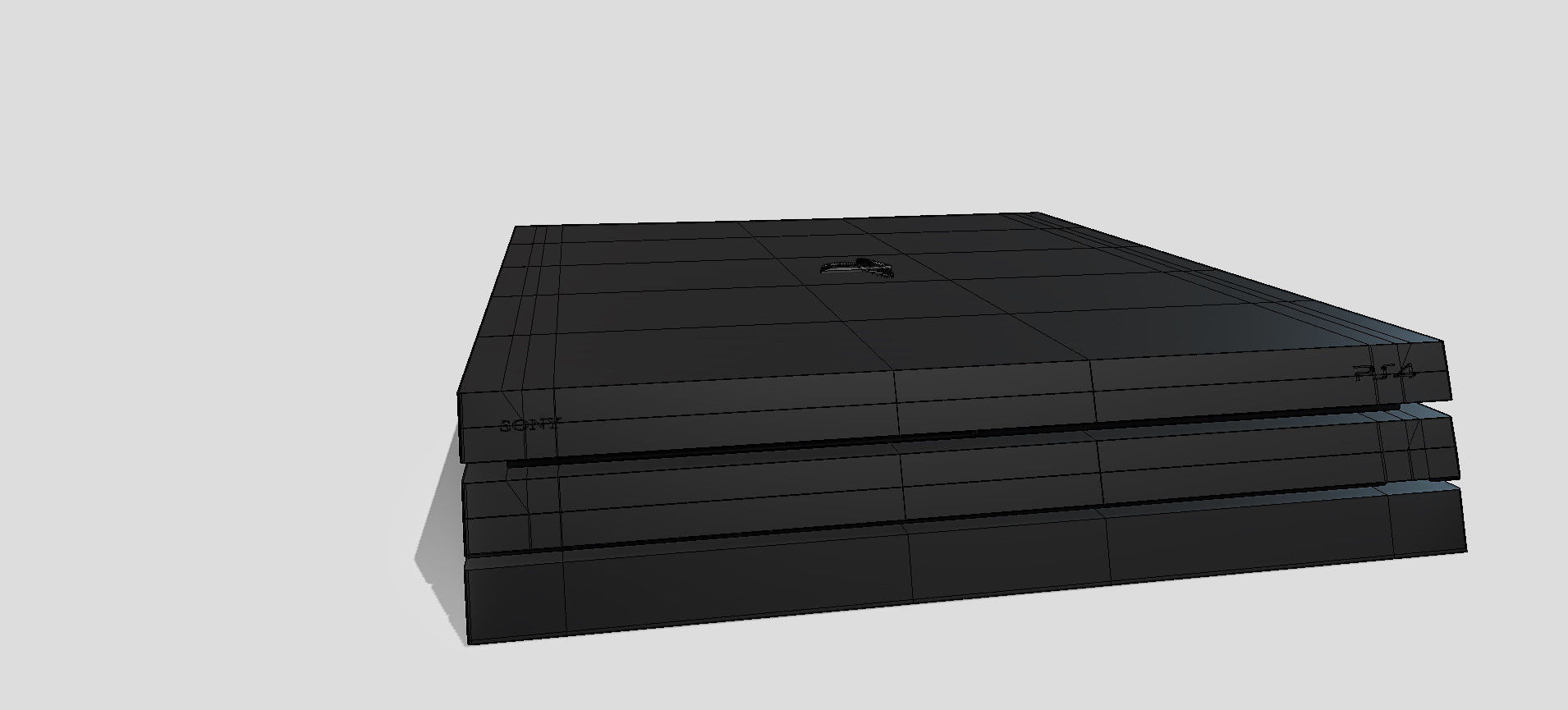 PS4 PRO 3D model_76